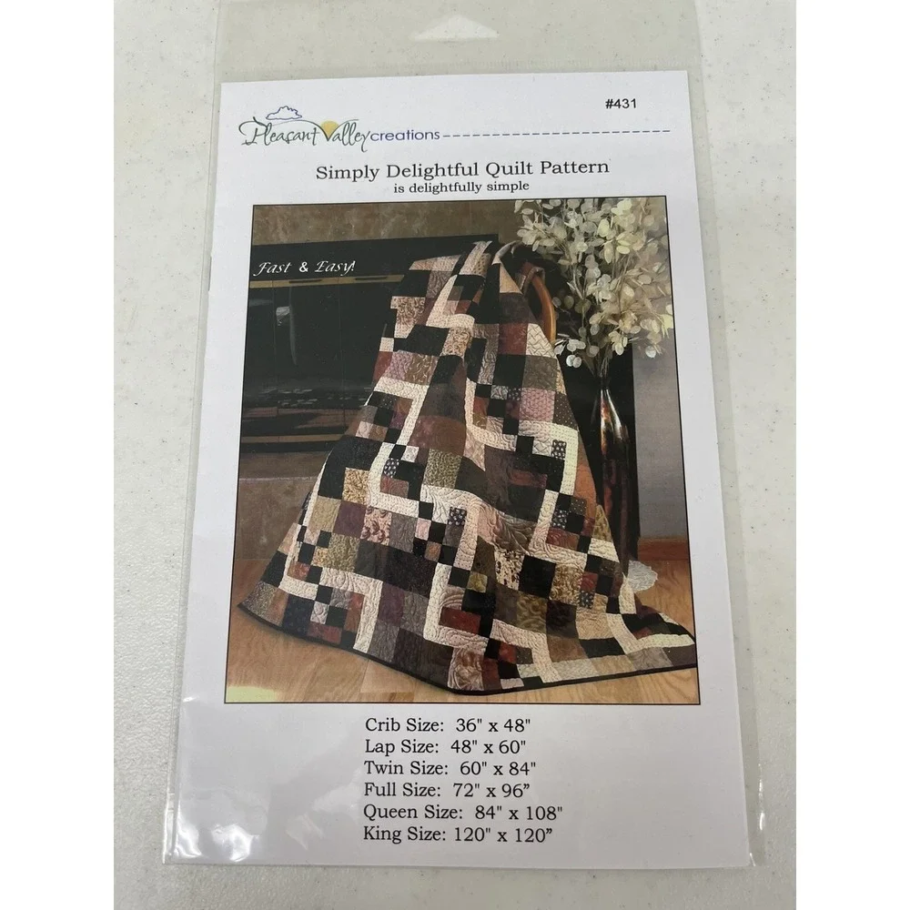 Lot of 4 Quilt Patterns by Pleasant Valley Creations‎ New Crib-King Size